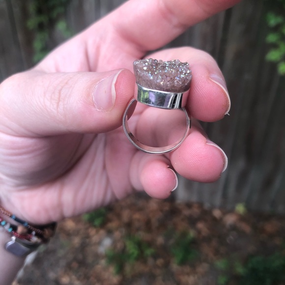Copper Aura Druzy Ring - Picture 5 of 7